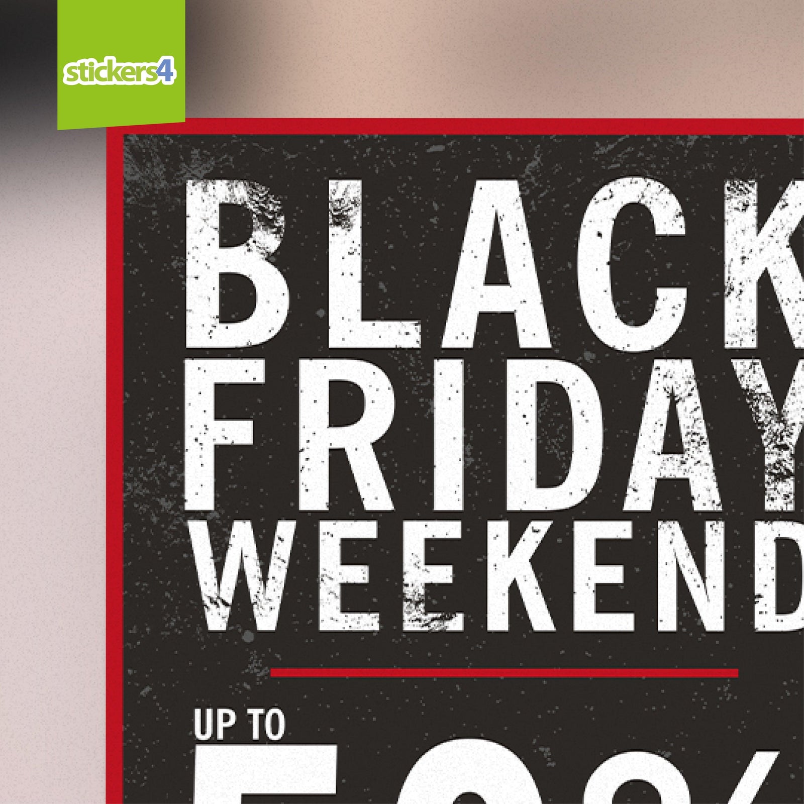 Black Friday Sale Poster  Retail shop window posters - Vinyl Addition