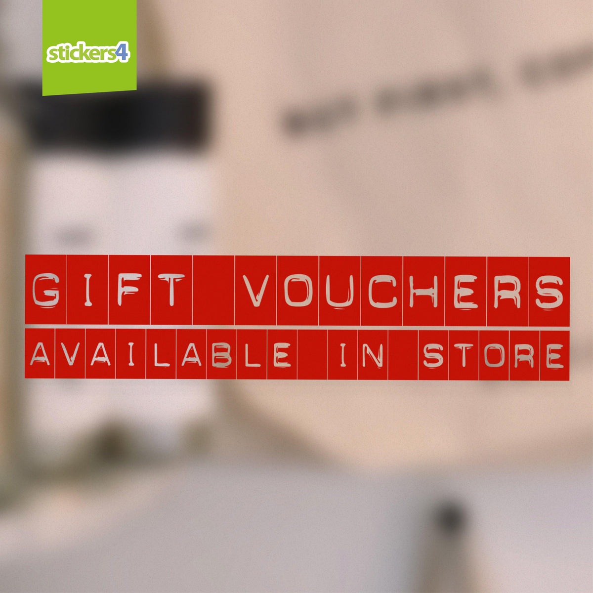 DYMO Style Gift Vouchers Available Red Promotions