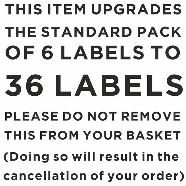 '+30 Custom Pantry Labels Large White (Add on - 36 Total) DO NOT REMOVE FROM BASKET Home Organisation