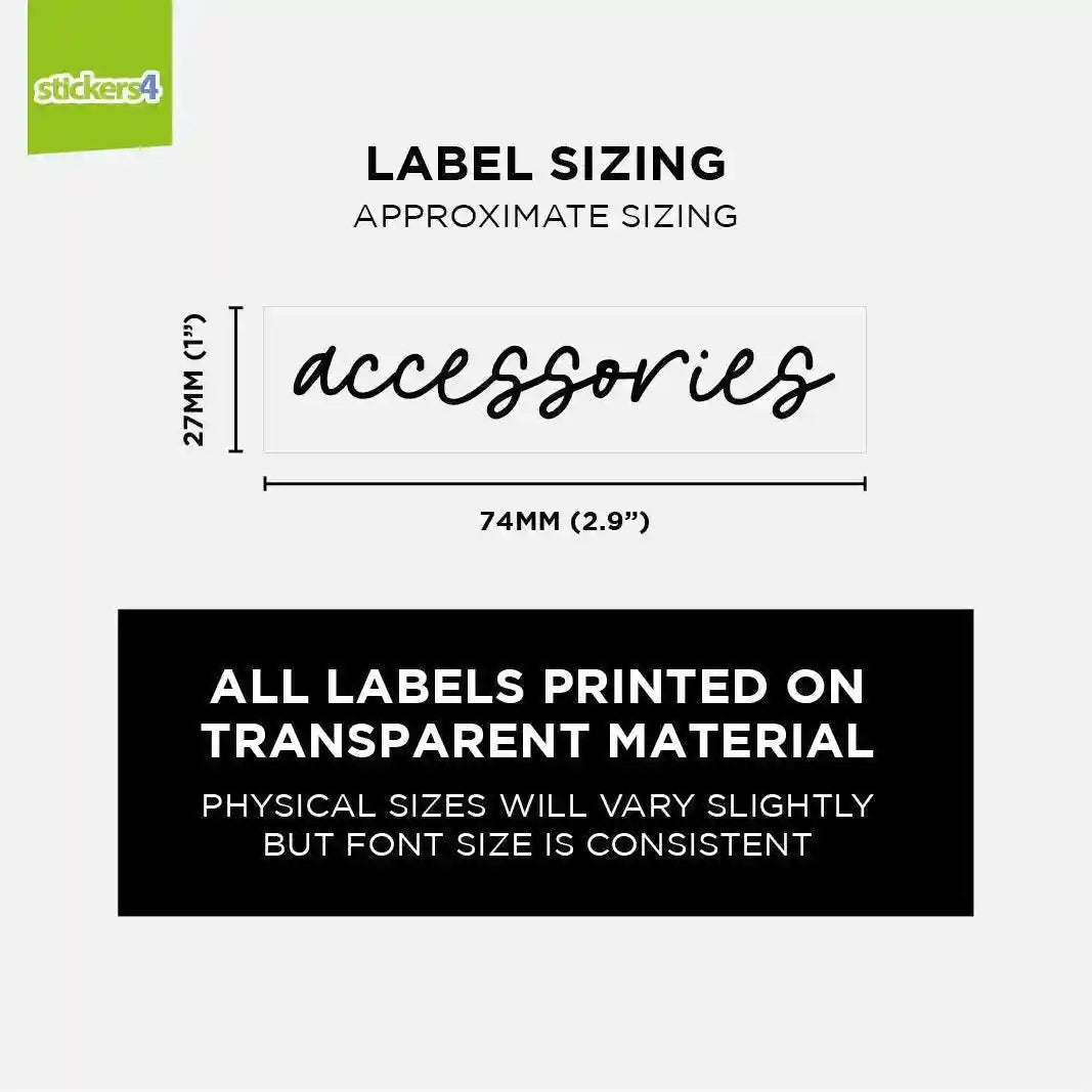 34 Script Font Seasonal Labels - Inspired by The Home Edit