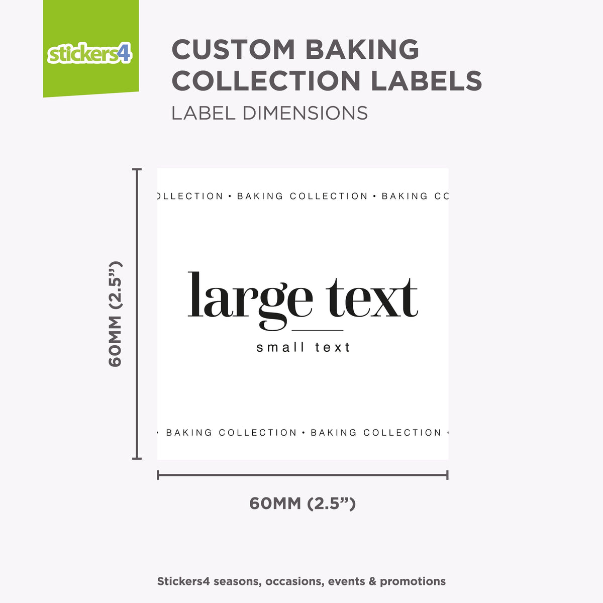 6 Custom BAKING COLLECTION Pantry Labels Home Organisation