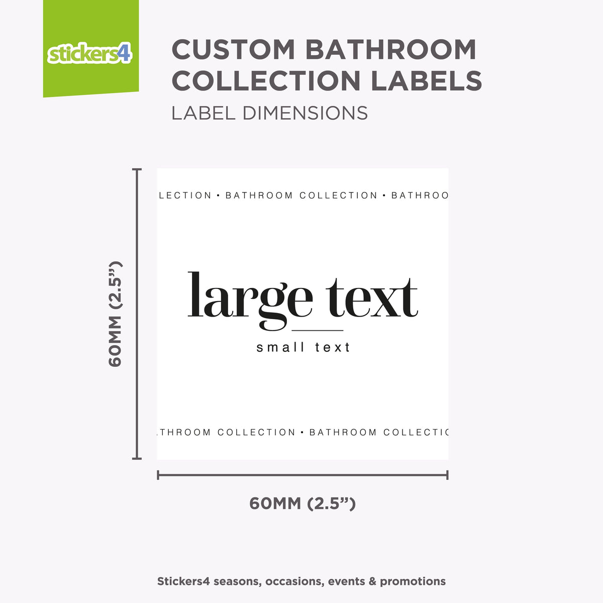 6 Custom BATHROOM COLLECTION Pantry Labels Home Organisation