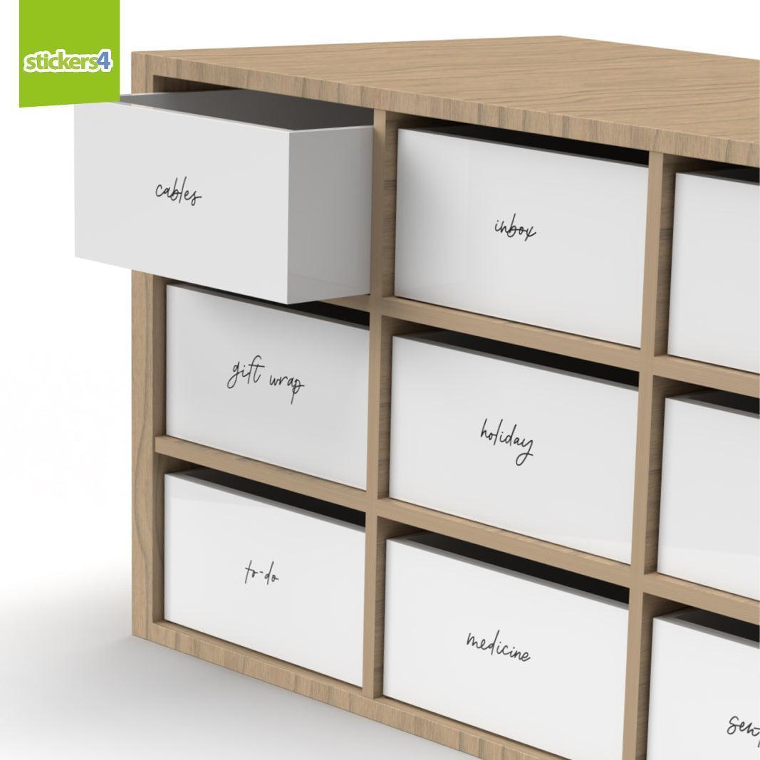 70 Script Font General Household Labels - Inspired by The Home Edit Home Organisation