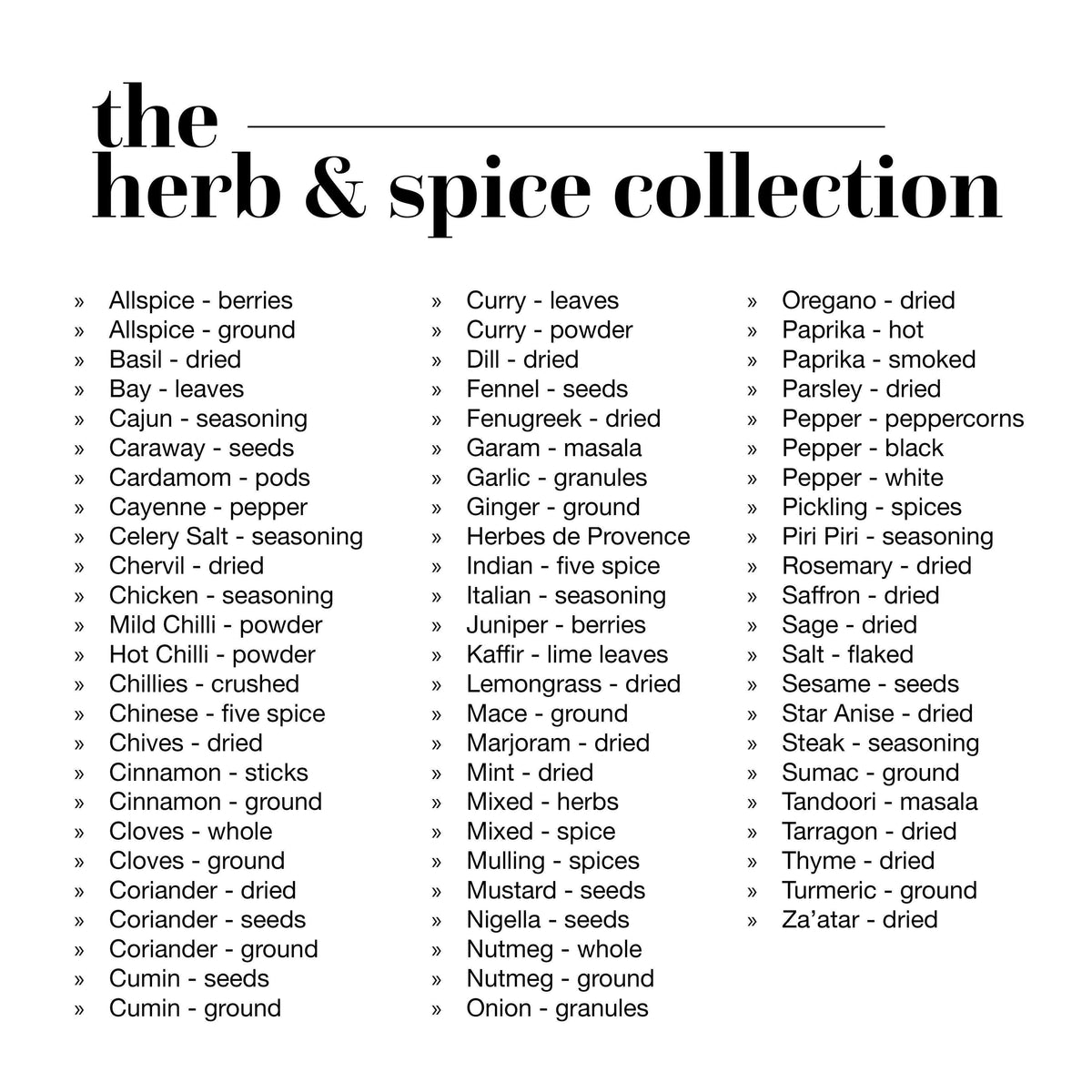 72 Herb &amp; Spice Pantry Labels Home Organisation