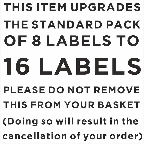 '+8 Custom Script Labels (Add on - 16 Total) DO NOT REMOVE FROM BASKET Home Organisation
