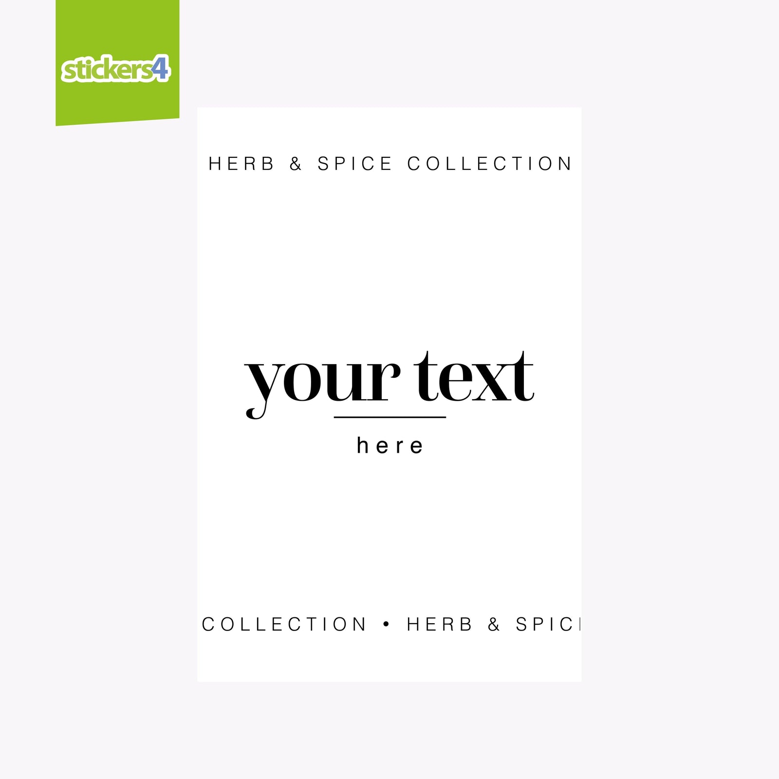 9 Custom HERB & SPICE Pantry Labels Home Organisation