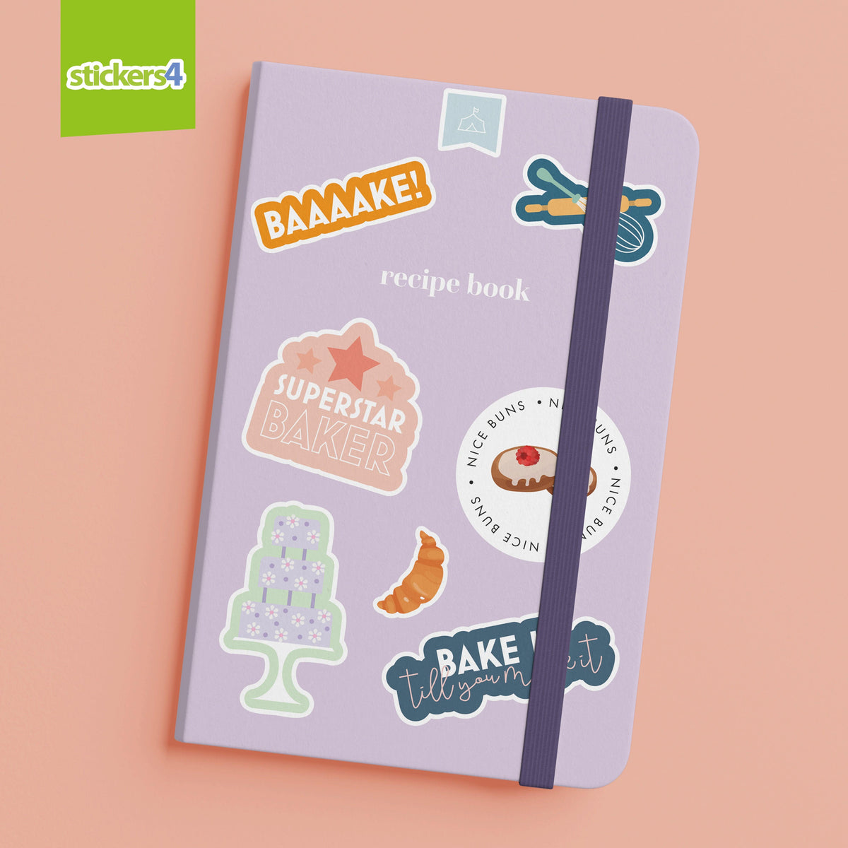 Bake Off Inspired Sticker Pack - Removable Laptop Decals for Baking Fans Laptop Sticker