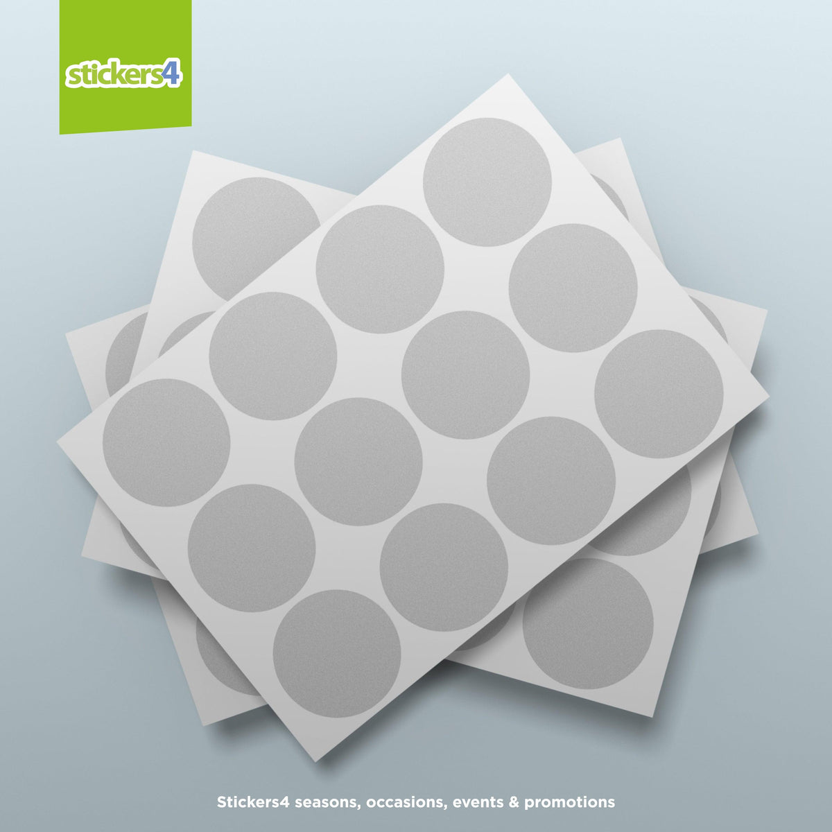 60x Round Glass Awareness Window Stickers - Glass Safety Window Sticke