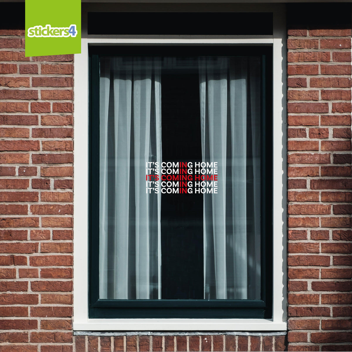 It&#39;s Coming Home - World Cup Football Window Stickers Decorative Window Displays