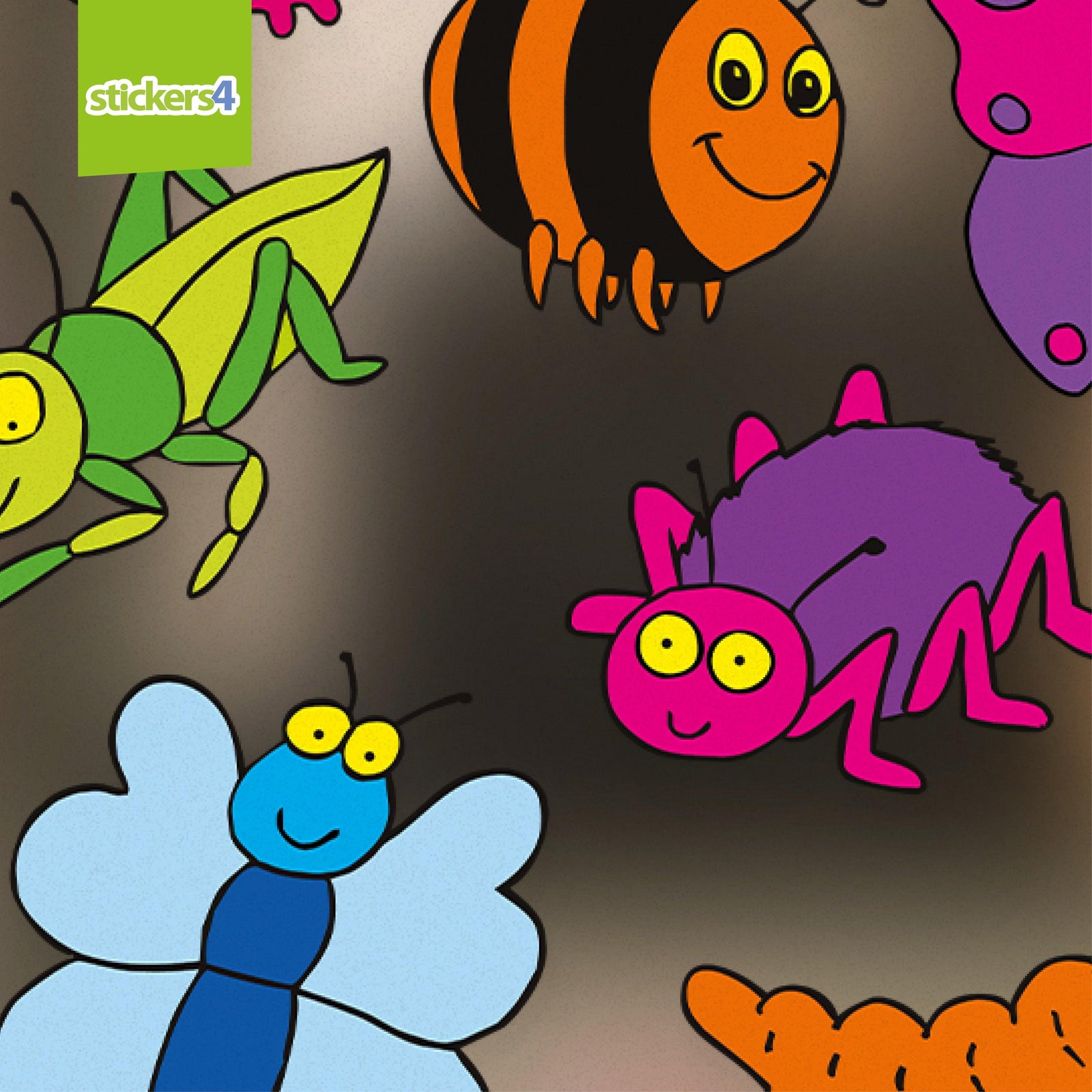 Happy Bugs Window Stickers Perfect Anytime