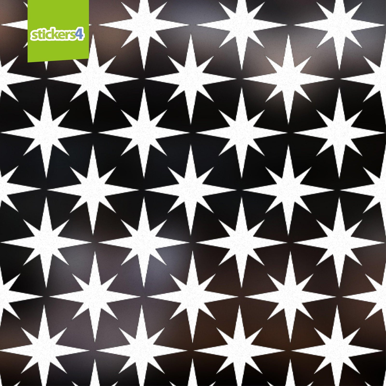 70 Small 8 Pointed Star Window Stickers Christmas Window Display