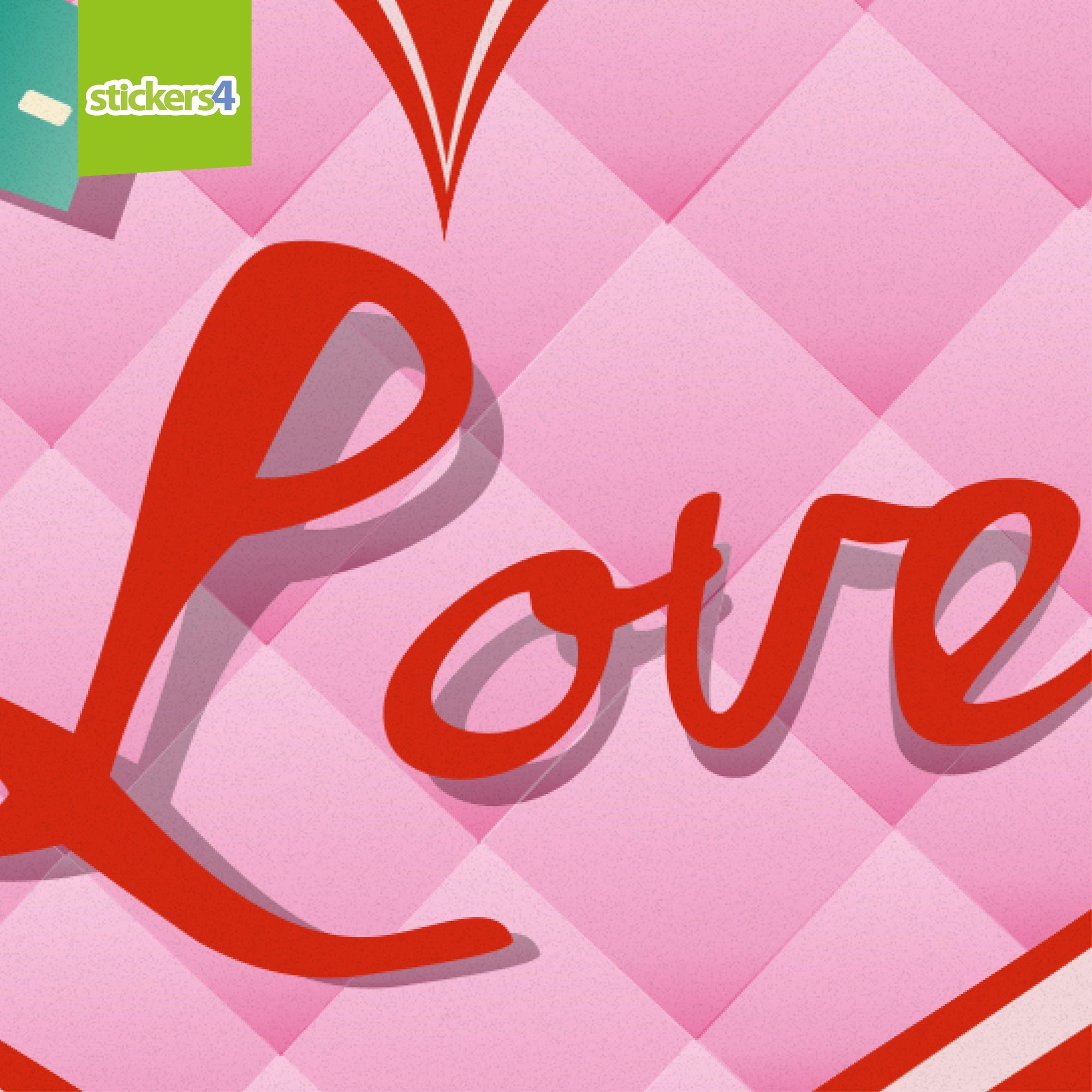 Love Heart with Bow Window Sticker Valentine's Day Display