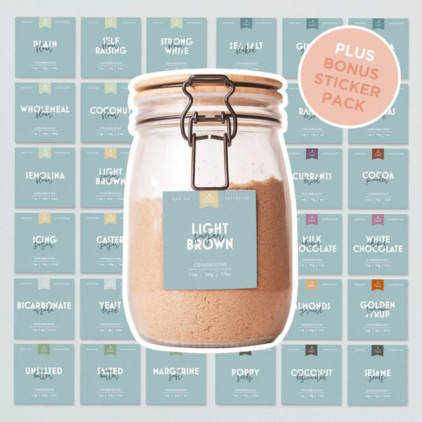Bake Off Inspired Baking Labels for Jars Home Organisation