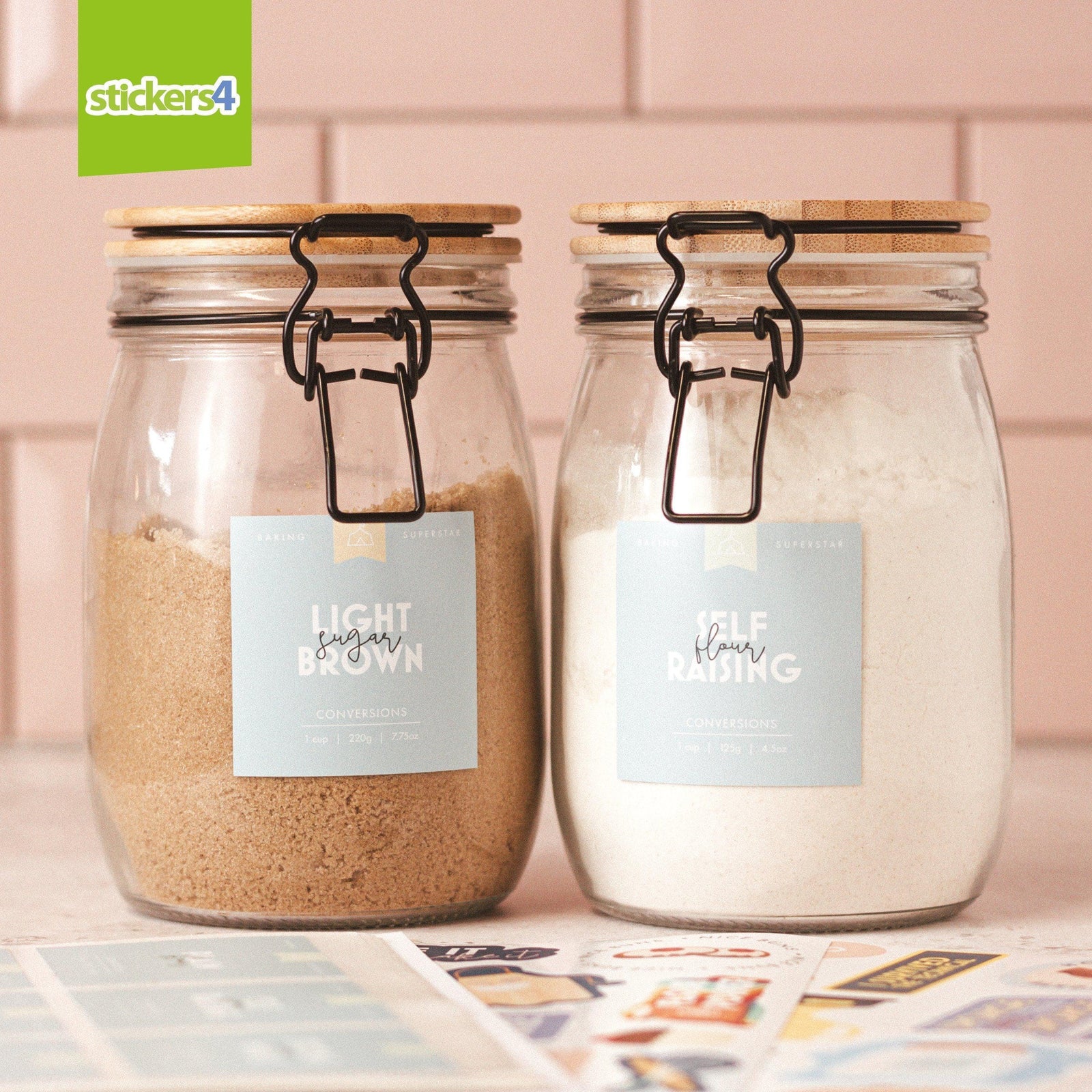 Bake Off Inspired Baking Labels for Jars Home Organisation