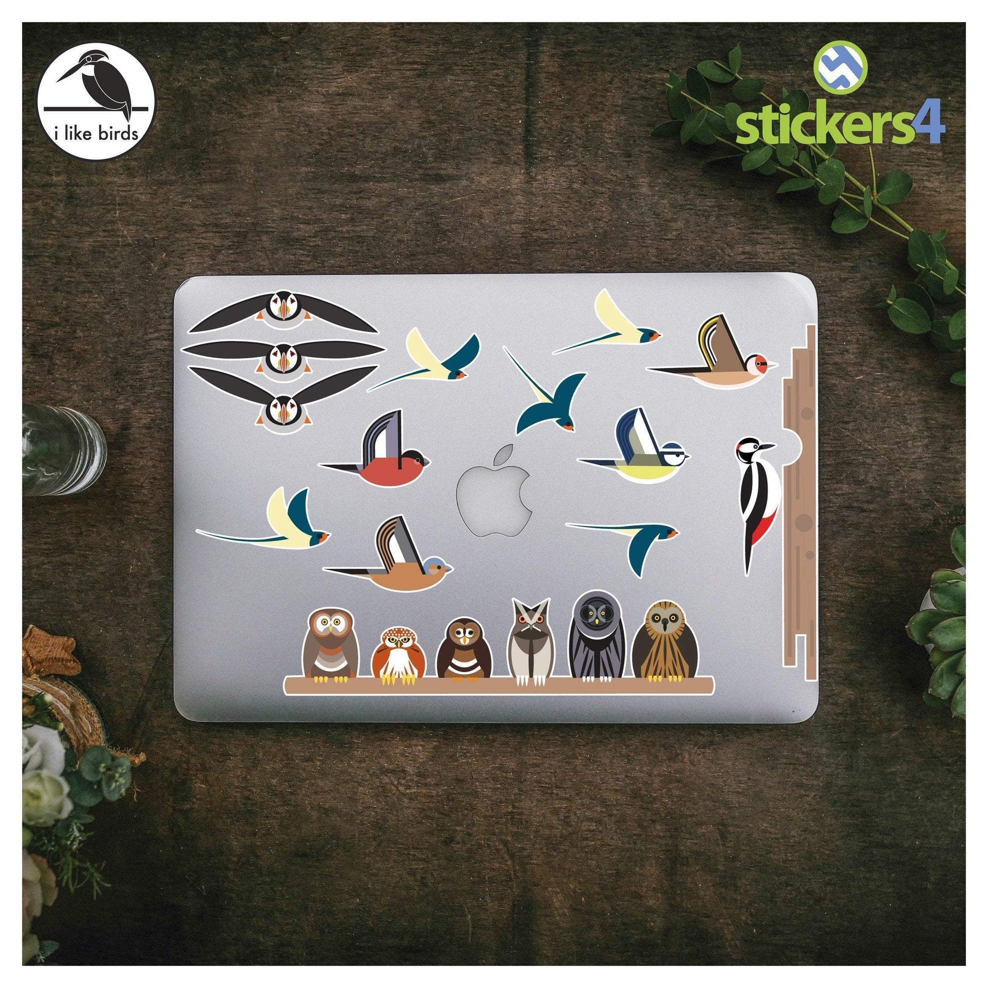 Bird Collection #1 Laptop Sticker Set I Like Birds