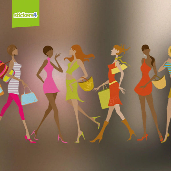 Fashion Girls Window Border Retail Window Display