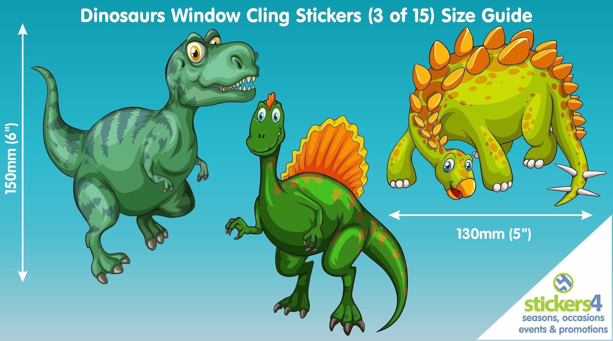 Christmas Dinosaur Window Stickers, Christmas Window Decal, Christmas  Window Stickers, Dinosaur Christmas Window Stickers 