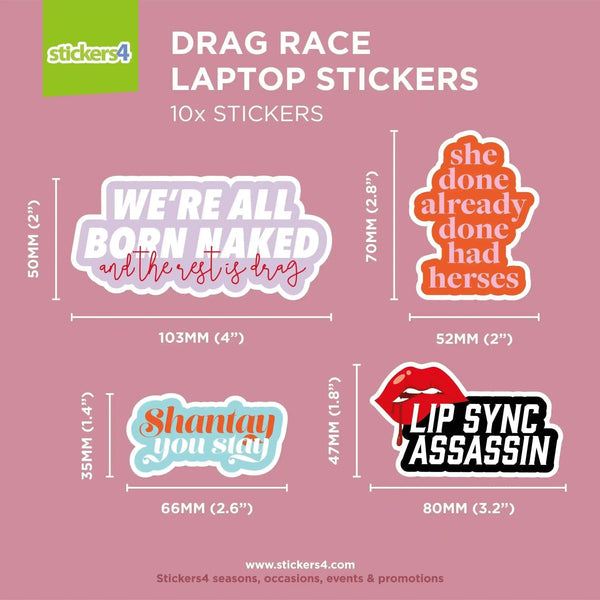 Drag Race Themed Stickers | Pack 1