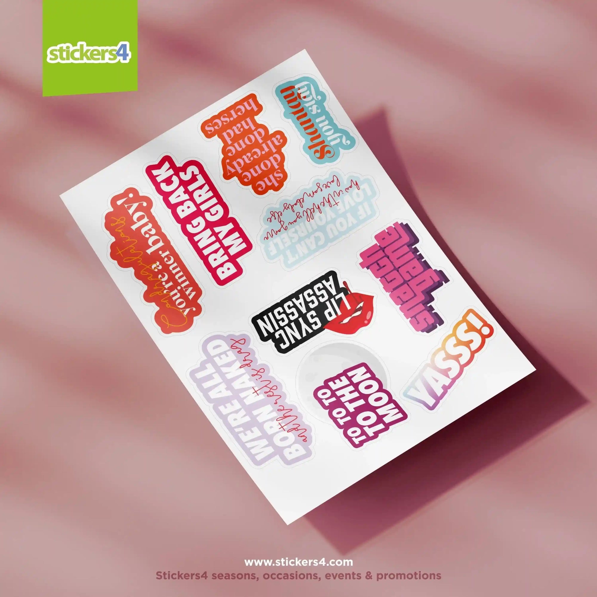 Drag Race Themed Stickers | Pack 1
