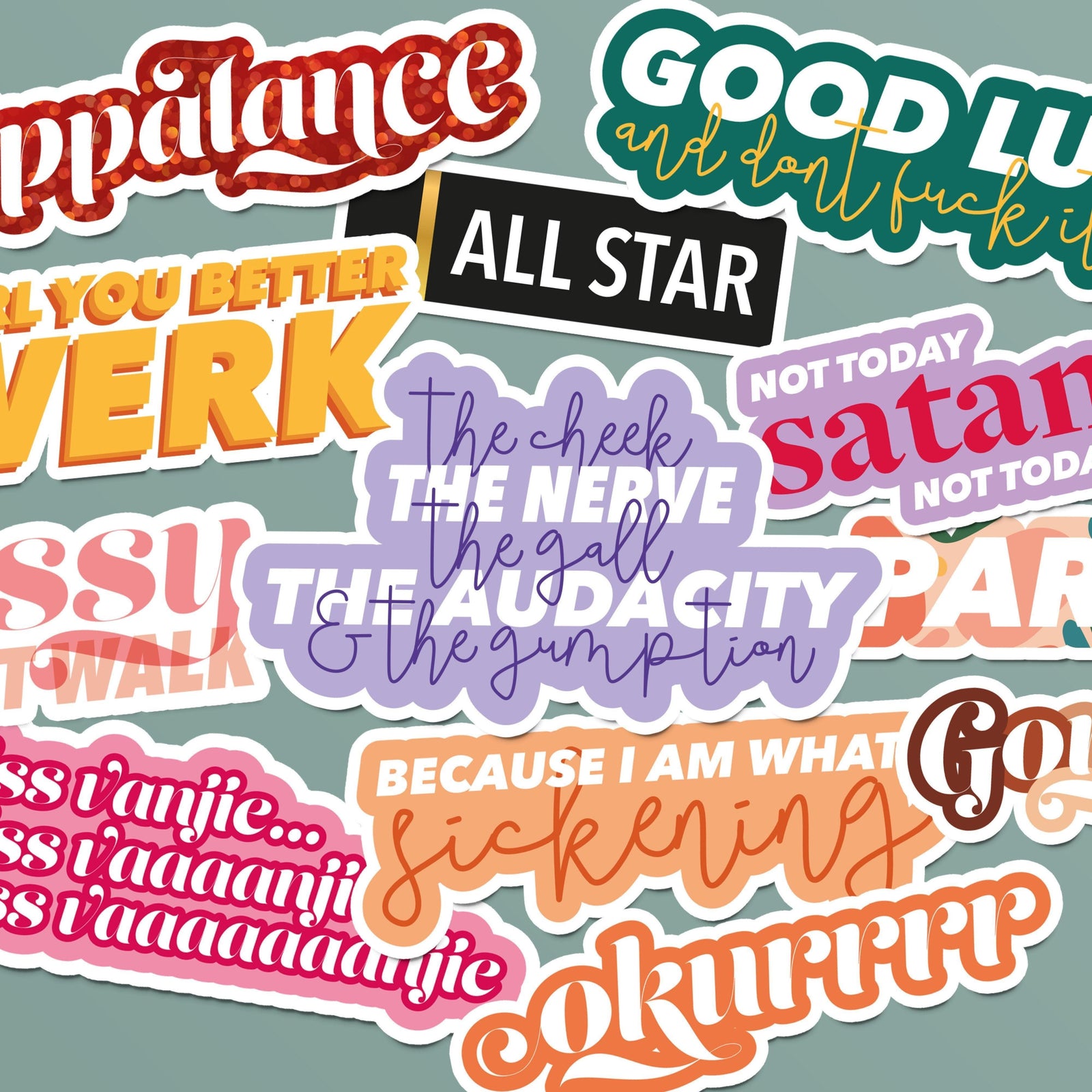 Drag Race Themed Stickers | Pack 2 Laptop Sticker