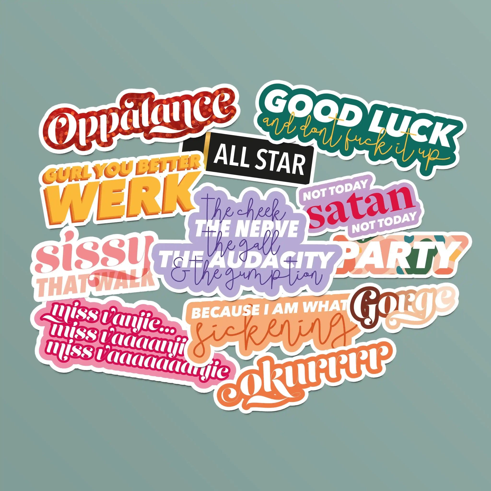 Drag Race Themed Stickers | Pack 2