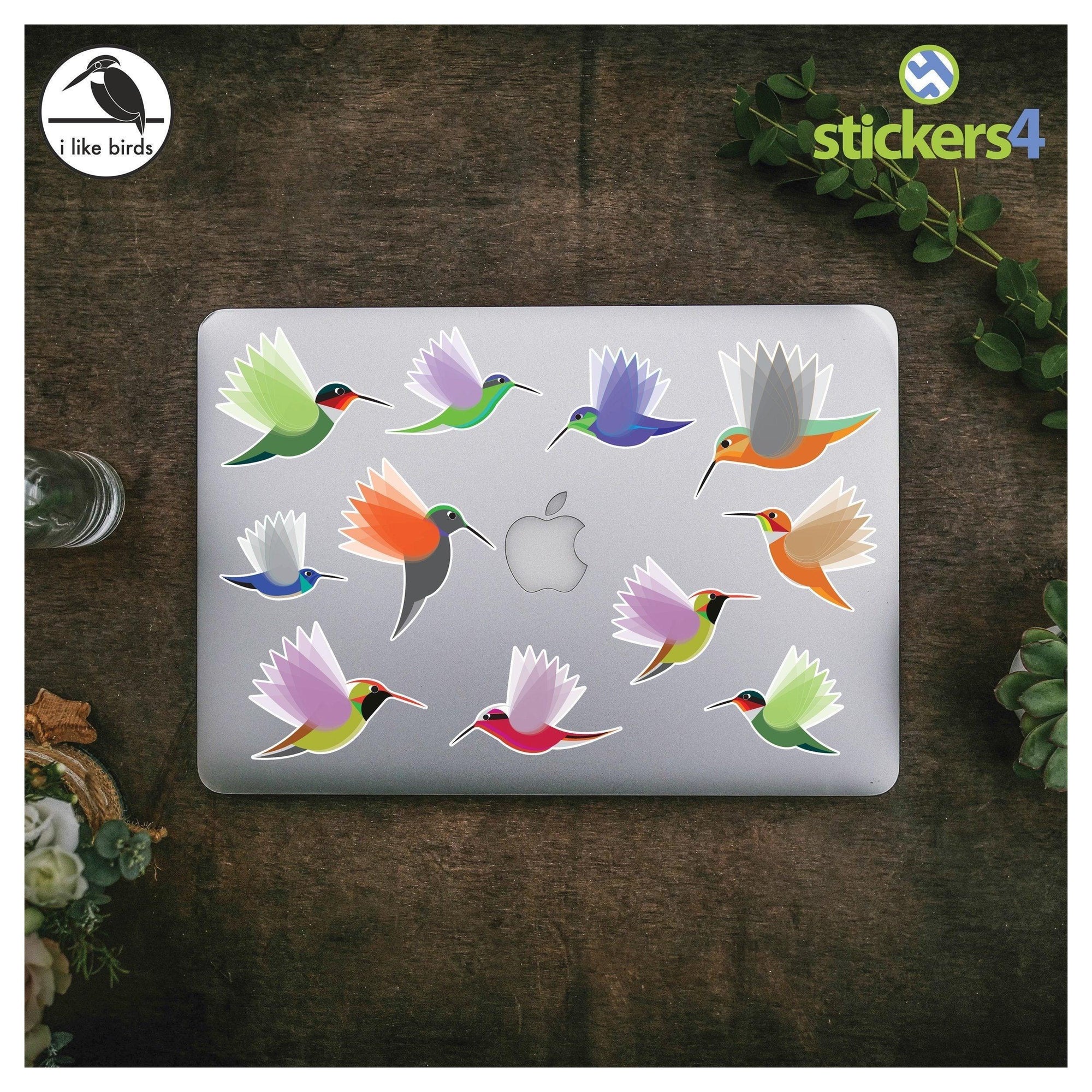 Exotic Hummingbird Laptop Sticker Set I Like Birds