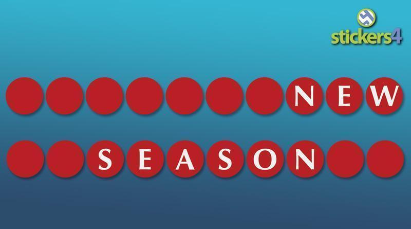 Extra Large New Season Discs Window Sticker Promotions