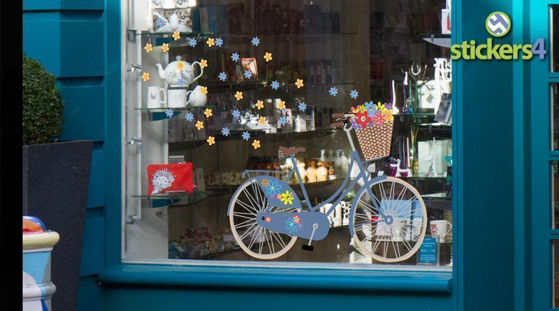 Flower Bicycle Spring Window Display