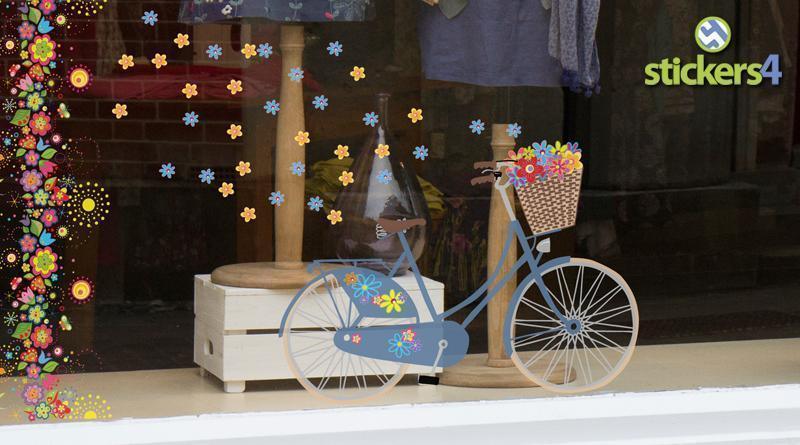 Flower Bicycle Spring Window Display