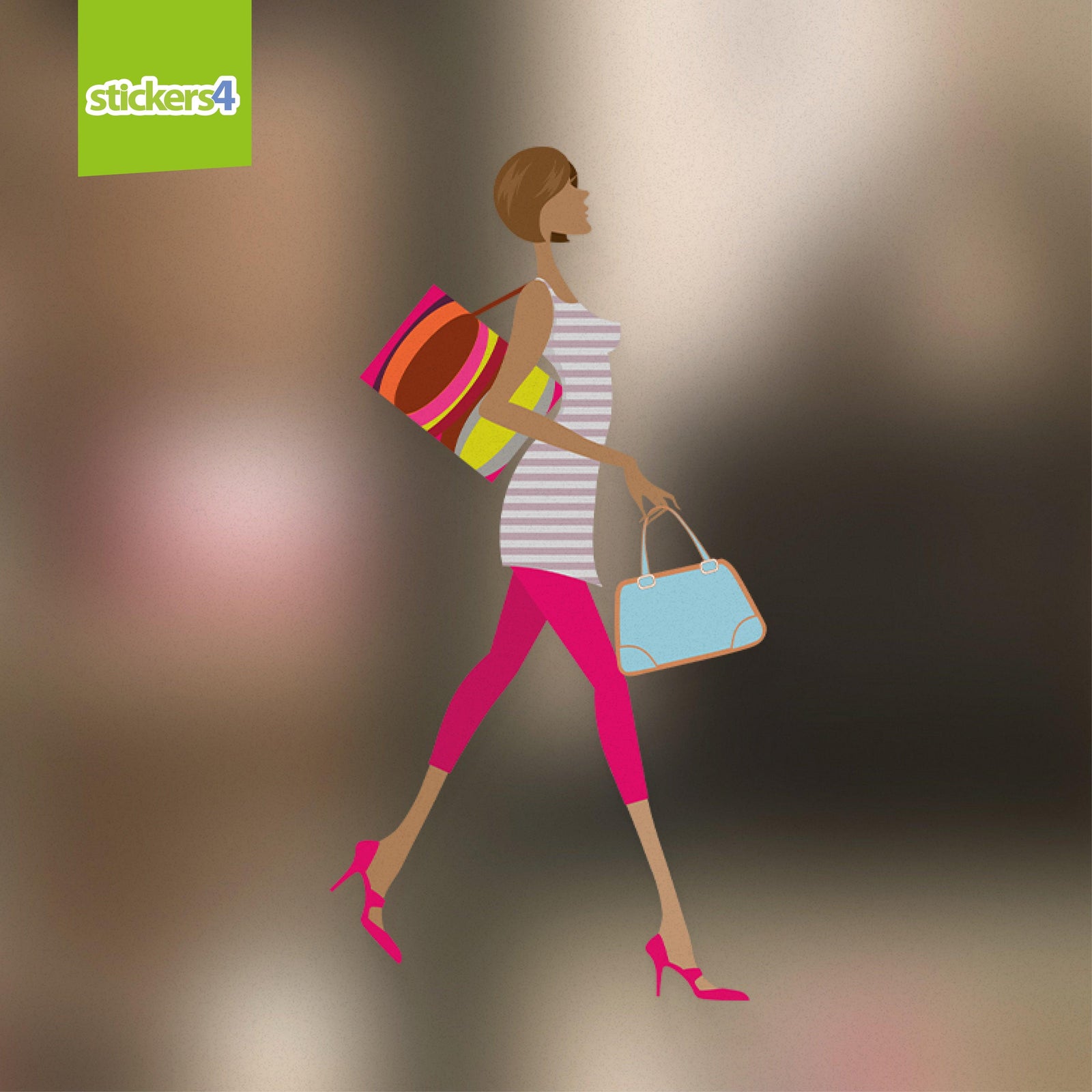 Fashion Girl Georgia window cling Retail Window Display