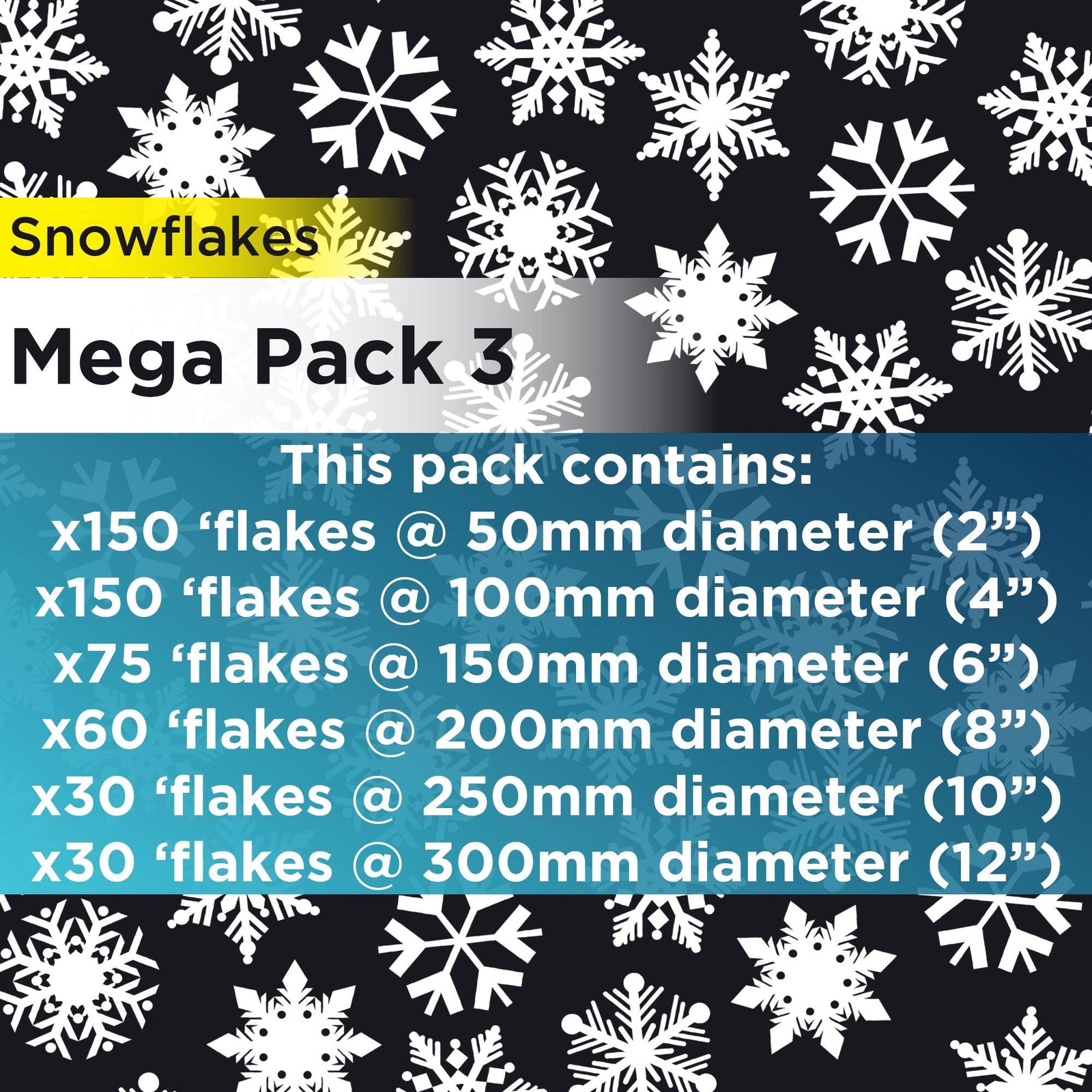 Mini Snowflakes (3 Pack)