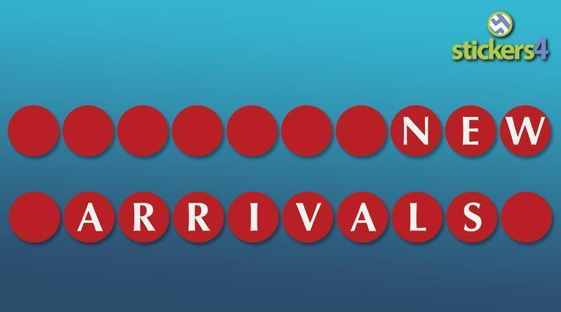 New Arrivals Discs Window Sticker Promotions