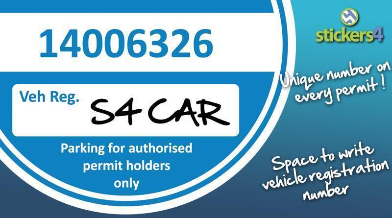 Parking Permit Window Sticker (Standard) Your Business
