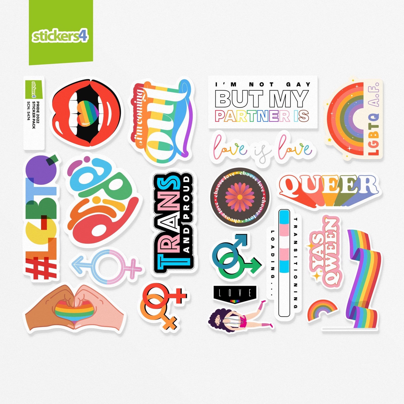 Pride Laptop Pack V2 - Celebrate Pride Month Laptop Sticker