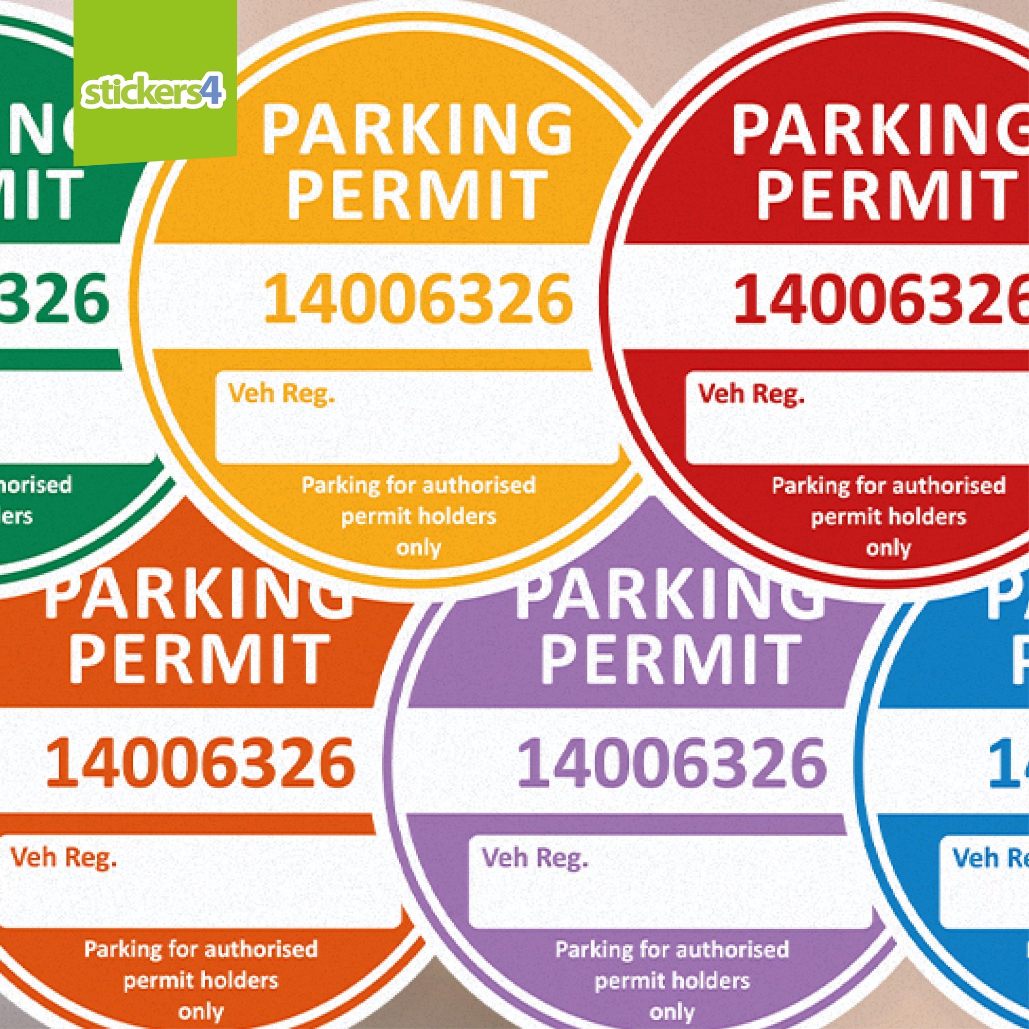 Parking Permit Window Sticker (Standard) Your Business