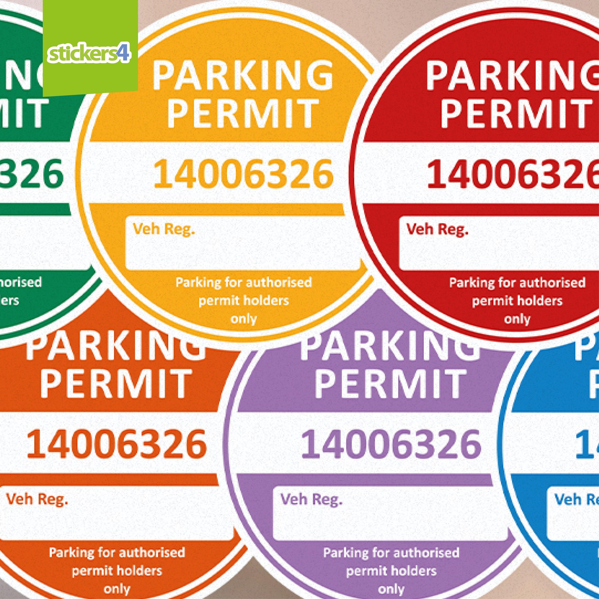Parking Permit Window Sticker