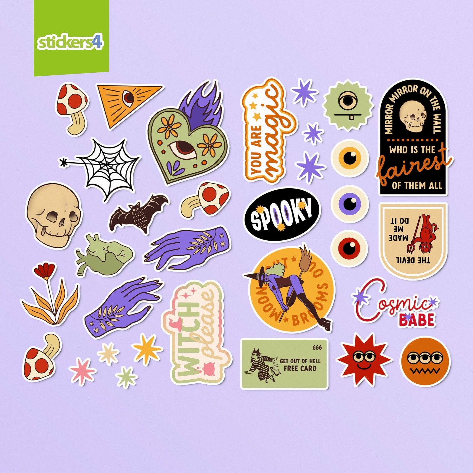 Super Spooky Laptop Sticker Pack Laptop Sticker