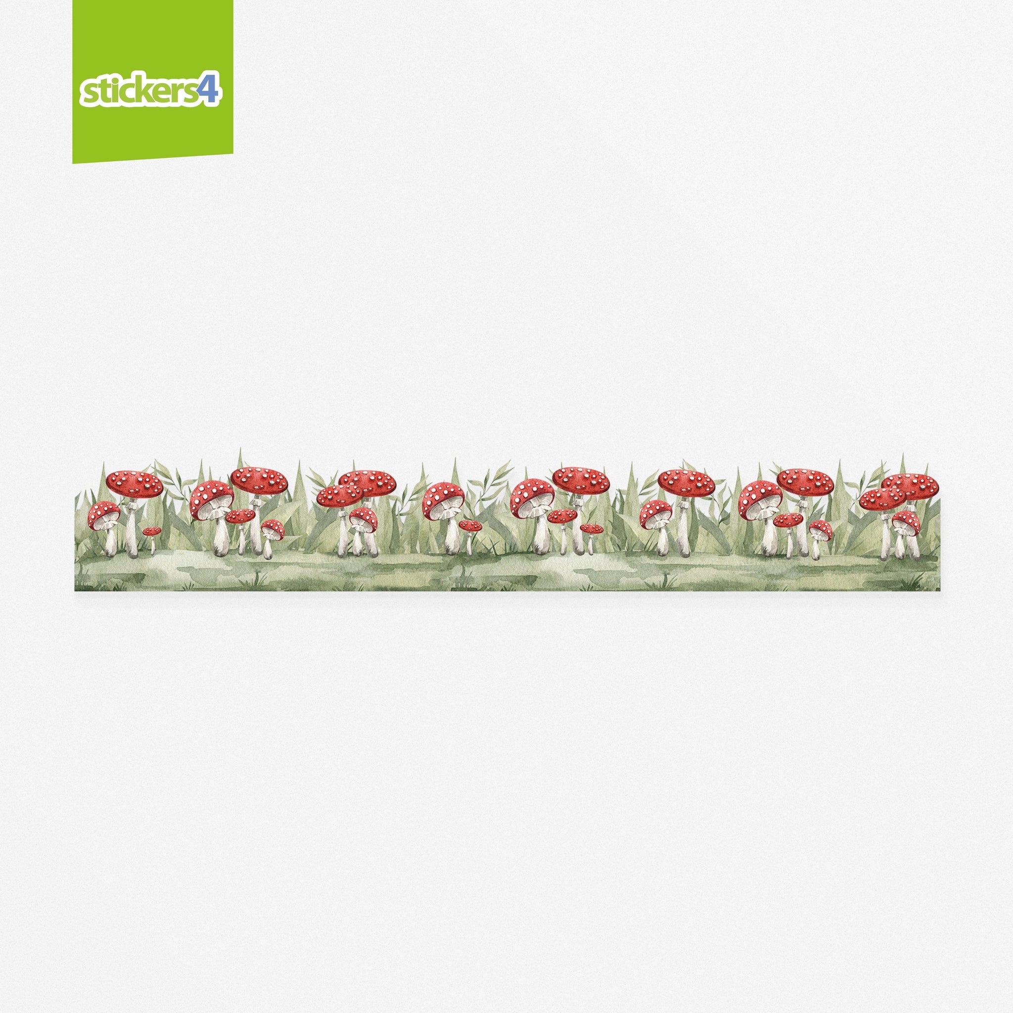 Toadstool border window sticker