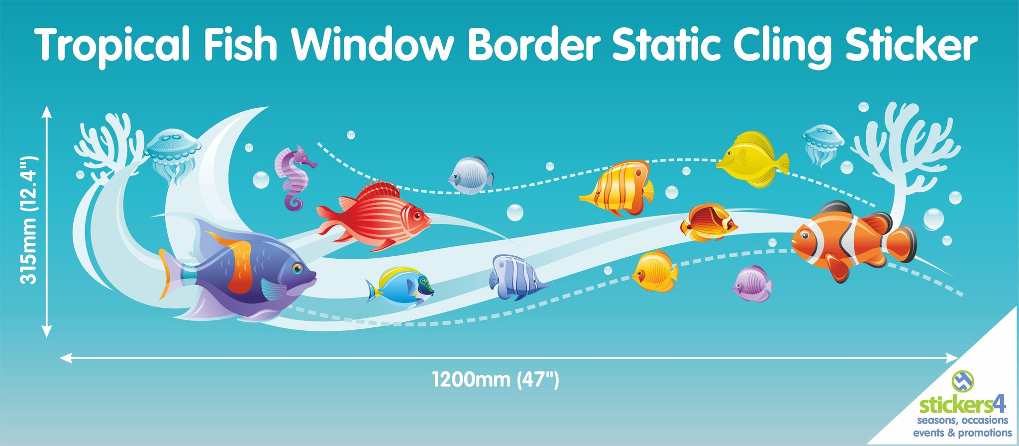 Tropical Fish Window Border