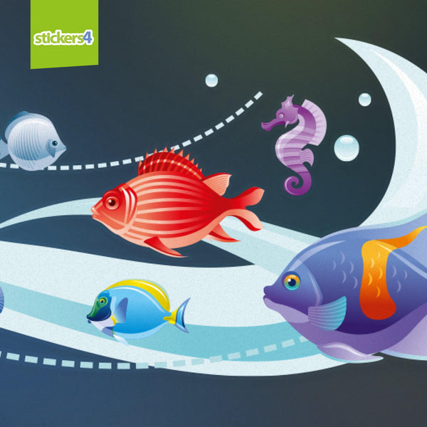 Tropical Fish Window Border